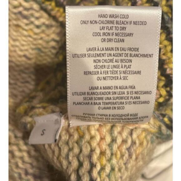 Re/Done Re Done 50s Crew Neck Sweater‎ XO Rainbow Small Knit Retro - Picture 10 of 11